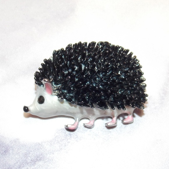 Jewelry - Hedgehog Lapel Pin Small Brooch Vintage Style 1.5"